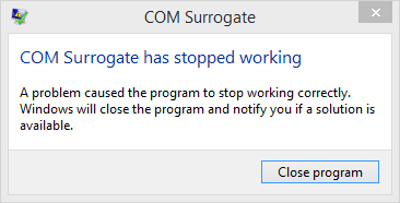 [SOLVED] COM Surrogate Has Stopped Working